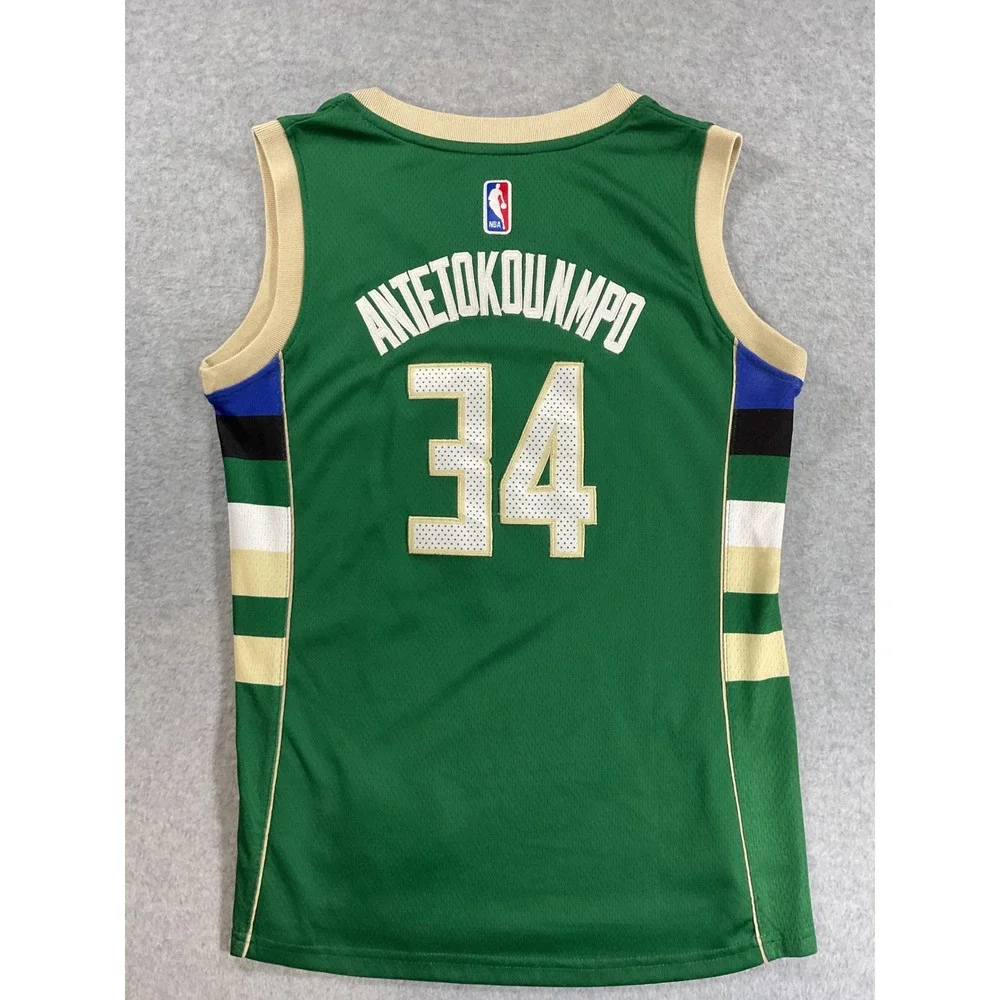 Nike Milwaukee Bucks Giannis Antetokounmpo 34 Swingman Jersey Mens 48 M 2084